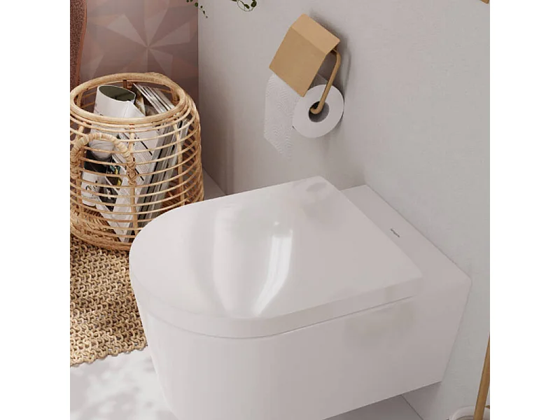HANSGROHE Porte-papier WC avec couvercle bronze brossé AddStoris