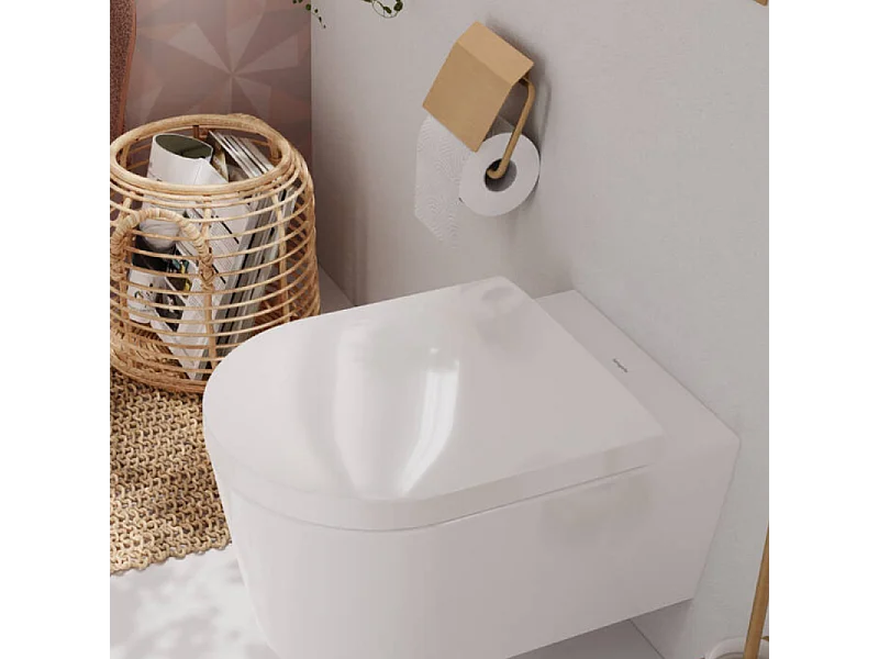 HANSGROHE Porte-papier WC avec couvercle bronze brossé AddStoris