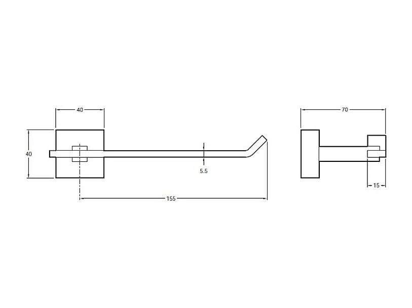 JACOB DELAFON Porte-rouleau Eo Moderne Chrome