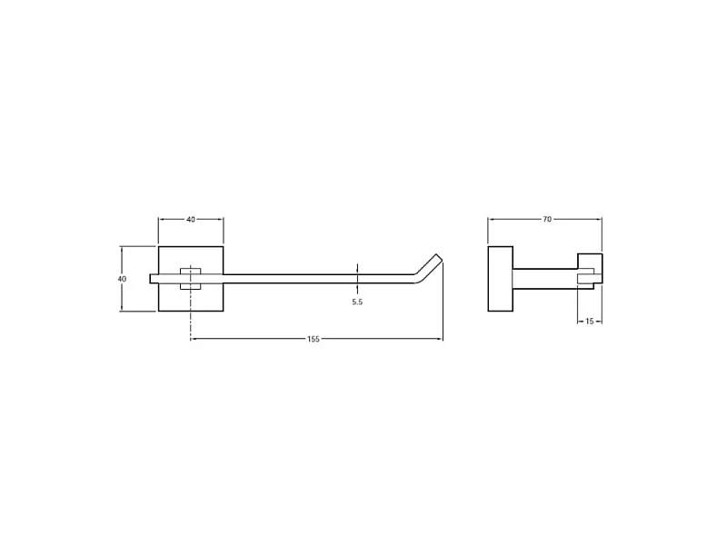 JACOB DELAFON Porte-rouleau Eo Moderne Chrome