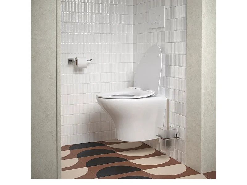 Jacob Delafon Porte-rouleau Moderne, Chrome + Porte-balai Moderne, Chrome