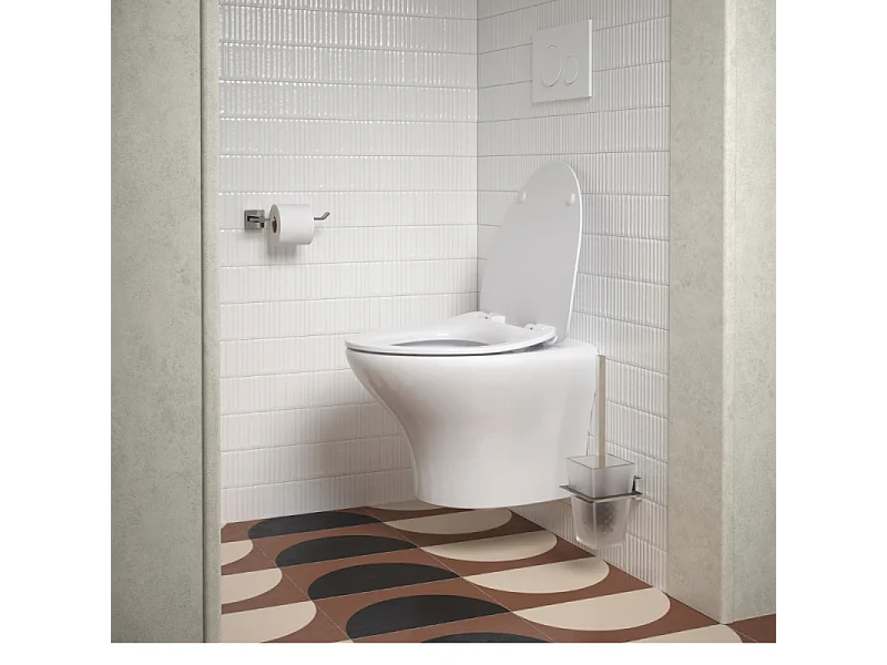 Jacob Delafon Porte-rouleau Moderne, Chrome + Porte-balai Moderne, Chrome