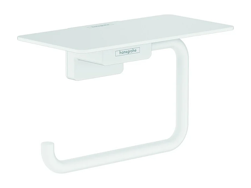 HANSGROHE Porte-papier WC avec tablette blanc mat AddStoris