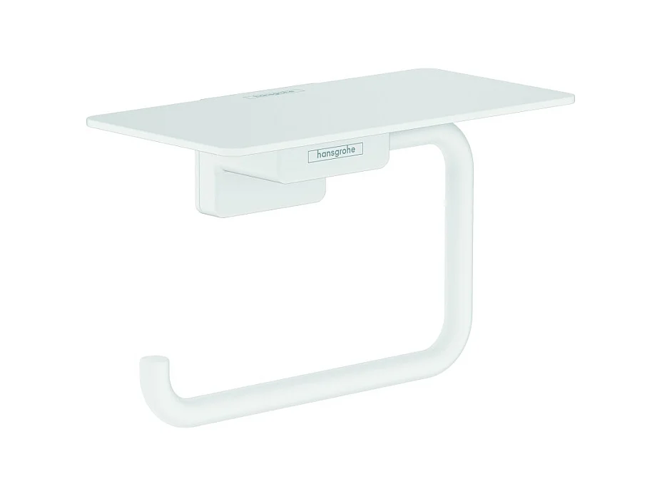 HANSGROHE Porte-papier WC avec tablette blanc mat AddStoris
