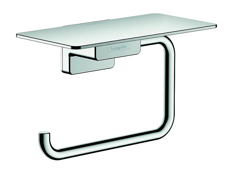 HANSGROHE Porte-papier WC avec tablette chromé AddStoris