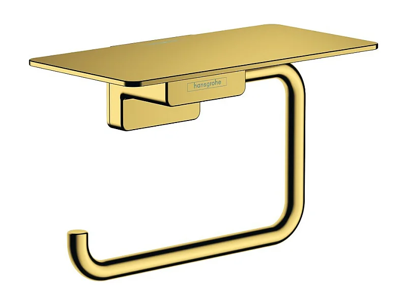 HANSGROHE Portarrollos con estante aspecto dorado pulido AddStoris