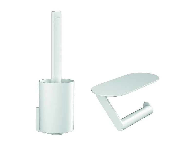 HANSGROHE Ensemble d'accessoires pour les toilettes blanc mat WallStoris