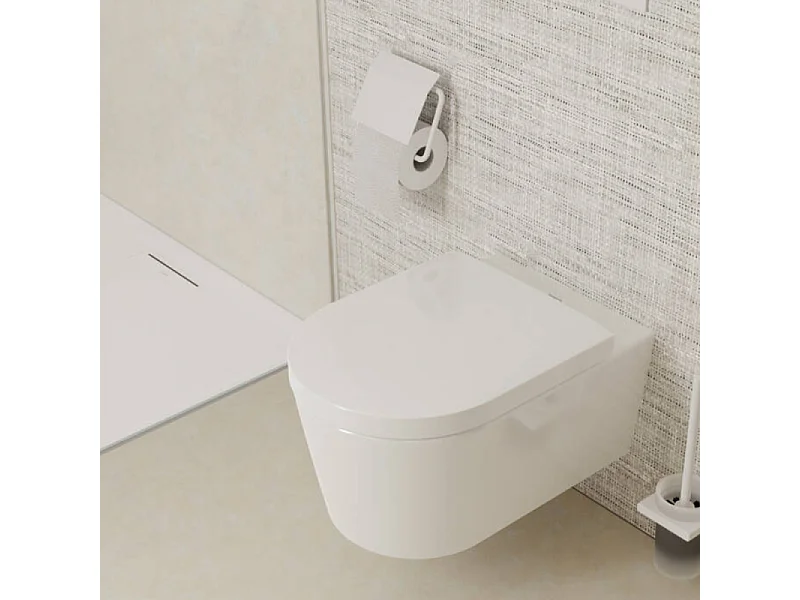 HANSGROHE Porte-papier WC avec couvercle blanc mat AddStoris