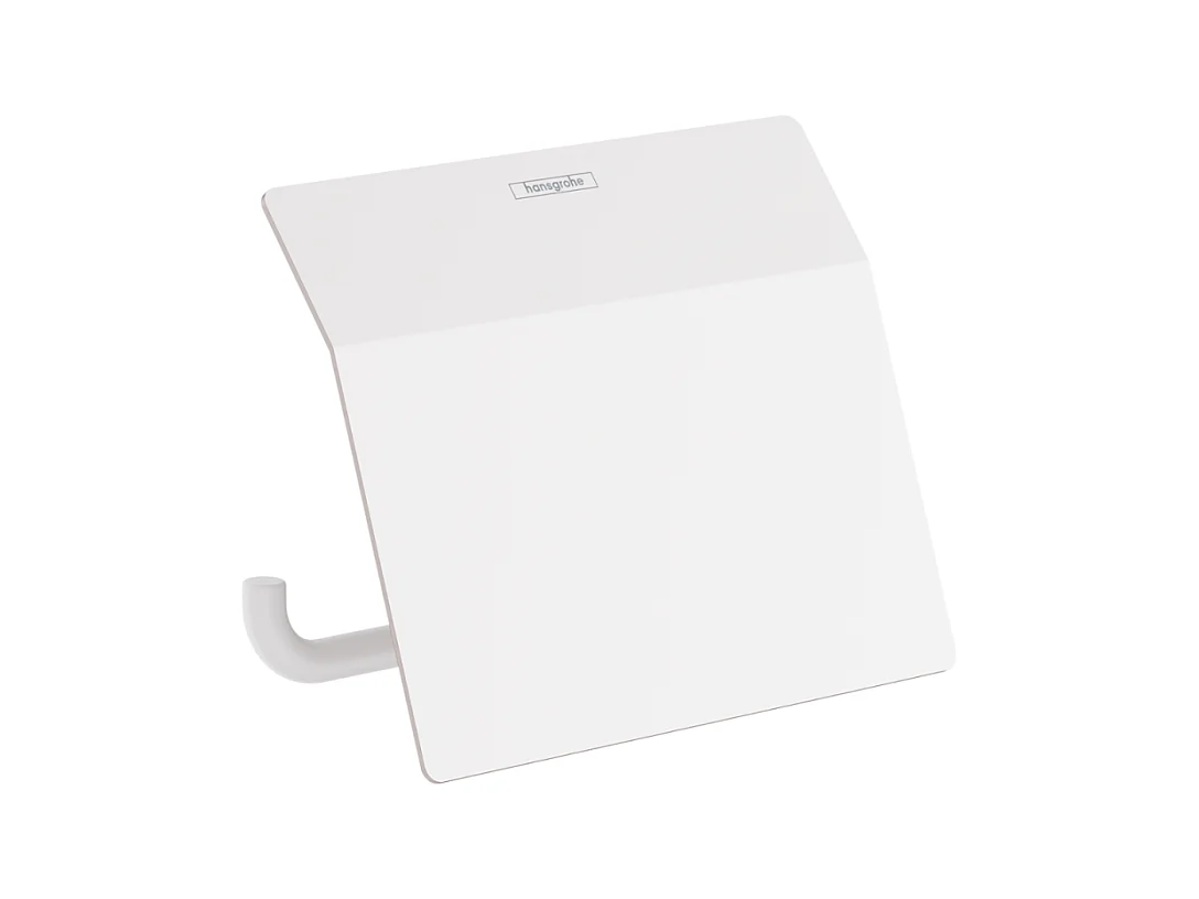 HANSGROHE Porte-papier WC avec couvercle blanc mat AddStoris