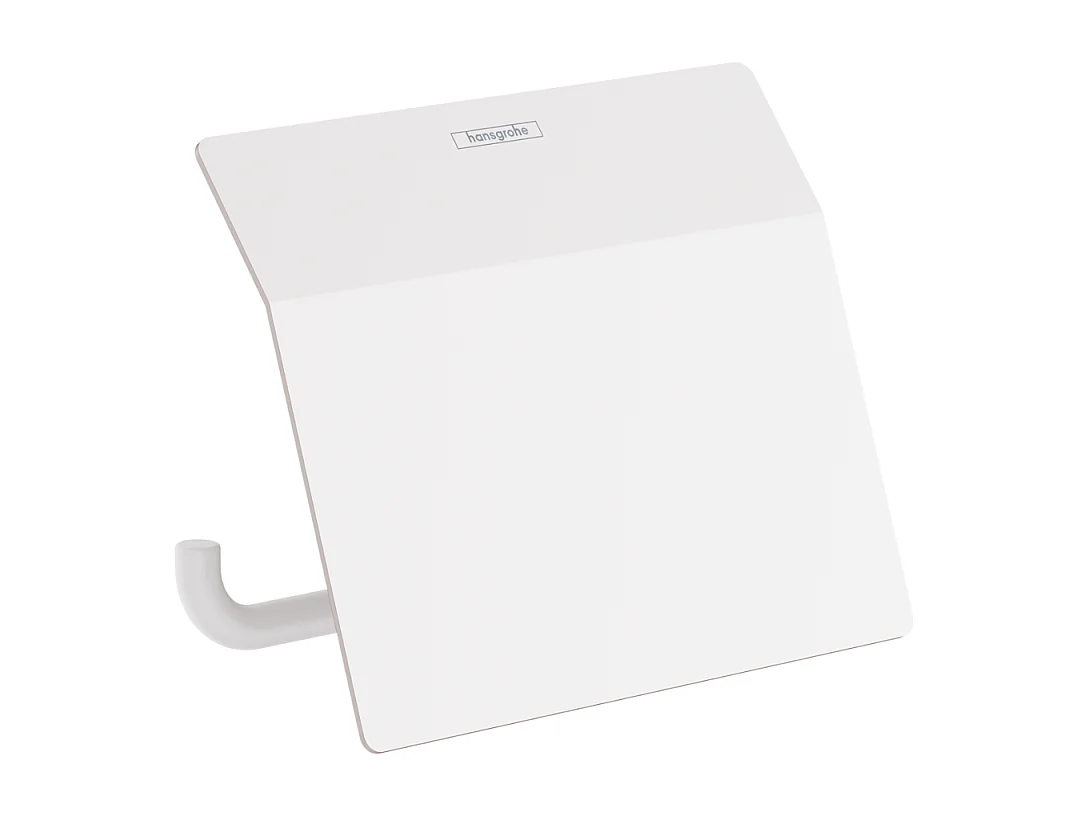 HANSGROHE Portarrollos con tapa blanco mate AddStoris