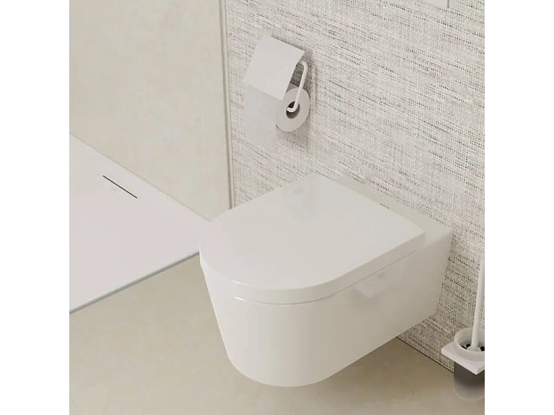 HANSGROHE Portarrollos con tapa blanco mate AddStoris