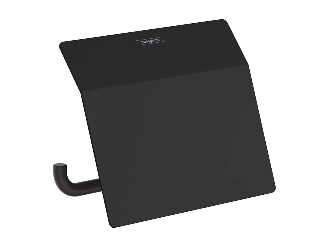 HANSGROHE Portarrollos con tapa negra mate AddStoris