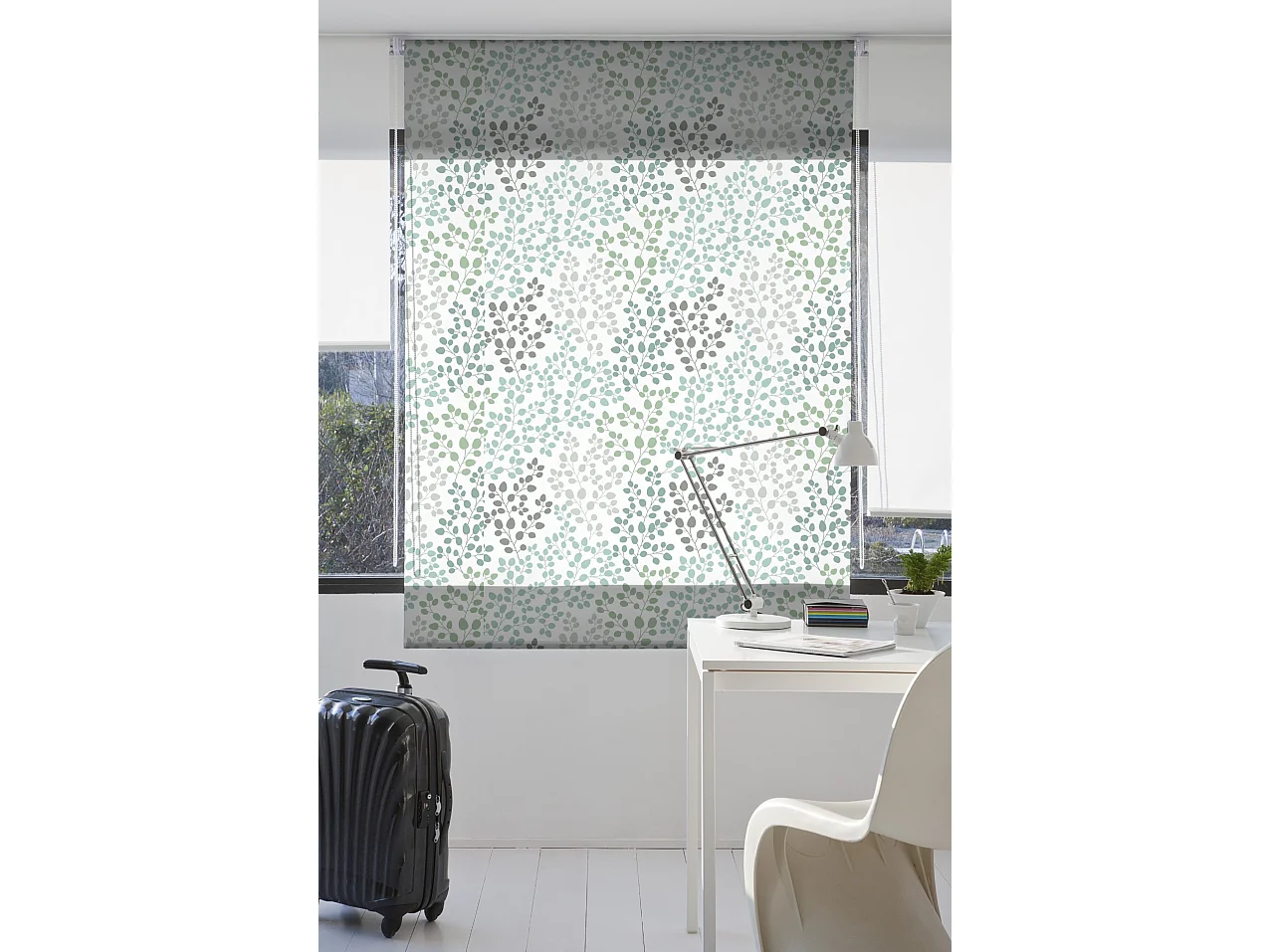 ESTORALIS | Estores Personalizados FLORES y PLANTAS  | 150 x 180 cm (Ancho por Alto) Tamaño de Tela 147 x 175 cm | Modelo F-1562 Color Unico