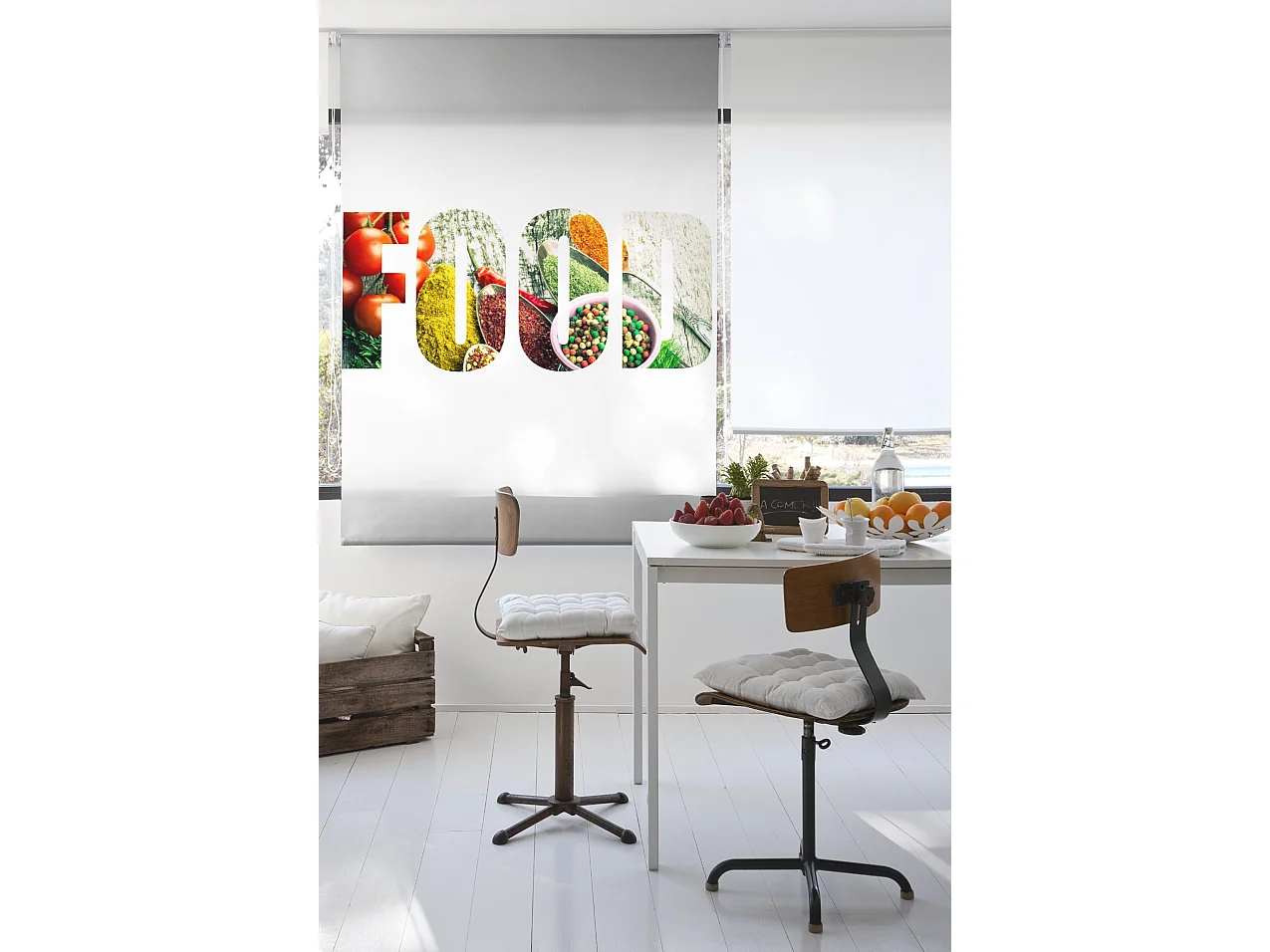 ESTORALIS | Estores Personalizados de COCINA | 130 x 180 cm (Ancho por Alto) Tamaño de Tela 127 x 175 cm | Modelo C-1214 Color Unico