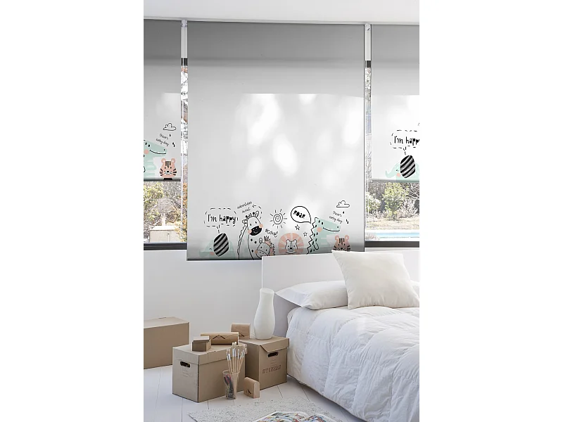 ESTORALIS | Estores Personalizados INFANTILES | 110 x 180 cm (Ancho por Alto) Tamaño de Tela 107 x 175 cm | Modelo I-2157 Color Unico