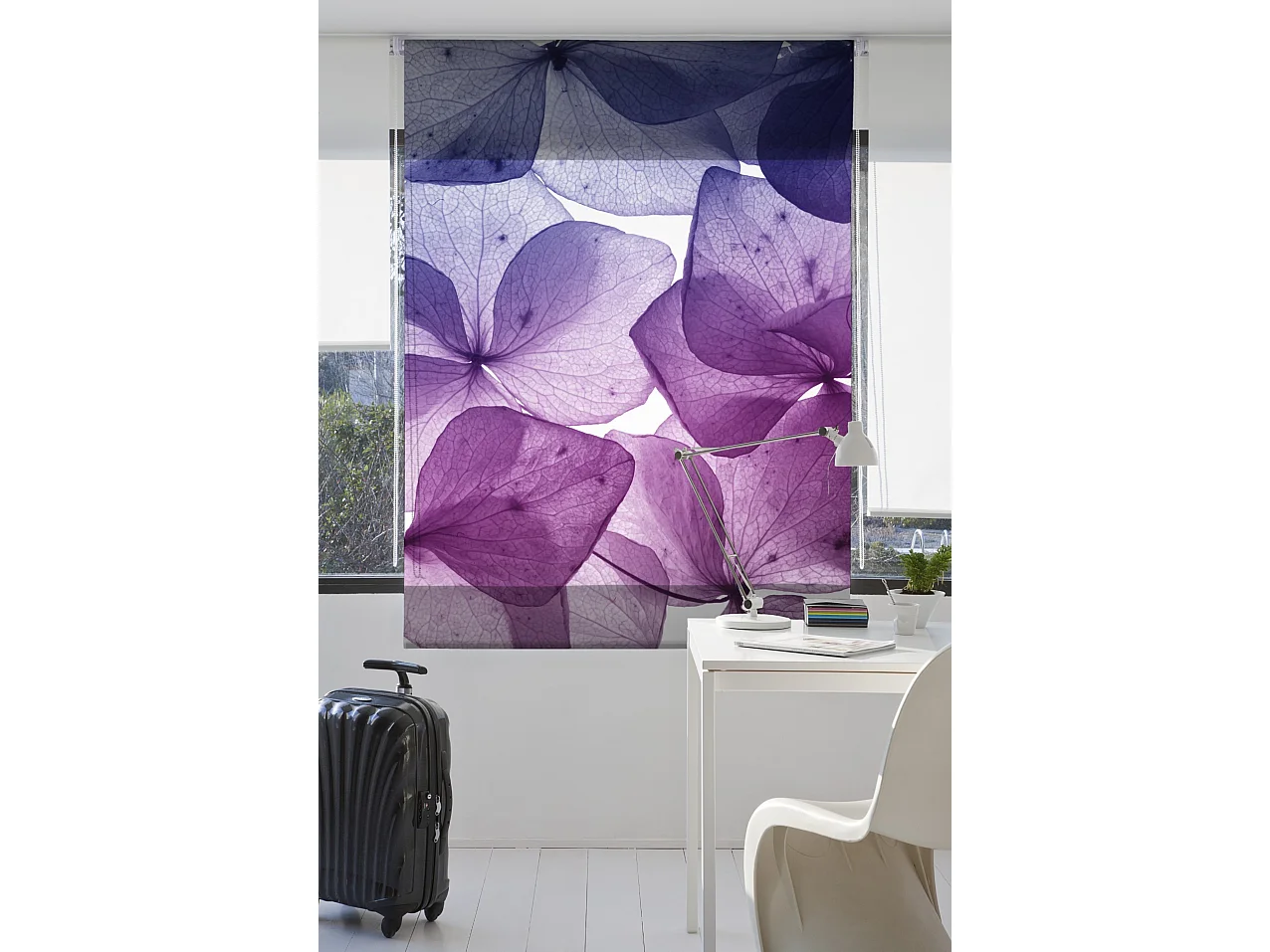 ESTORALIS | Estores Personalizados FLORES y PLANTAS  | 130 x 180 cm (Ancho por Alto) Tamaño de Tela 127 x 175 cm | Modelo F-1526 Color Unico