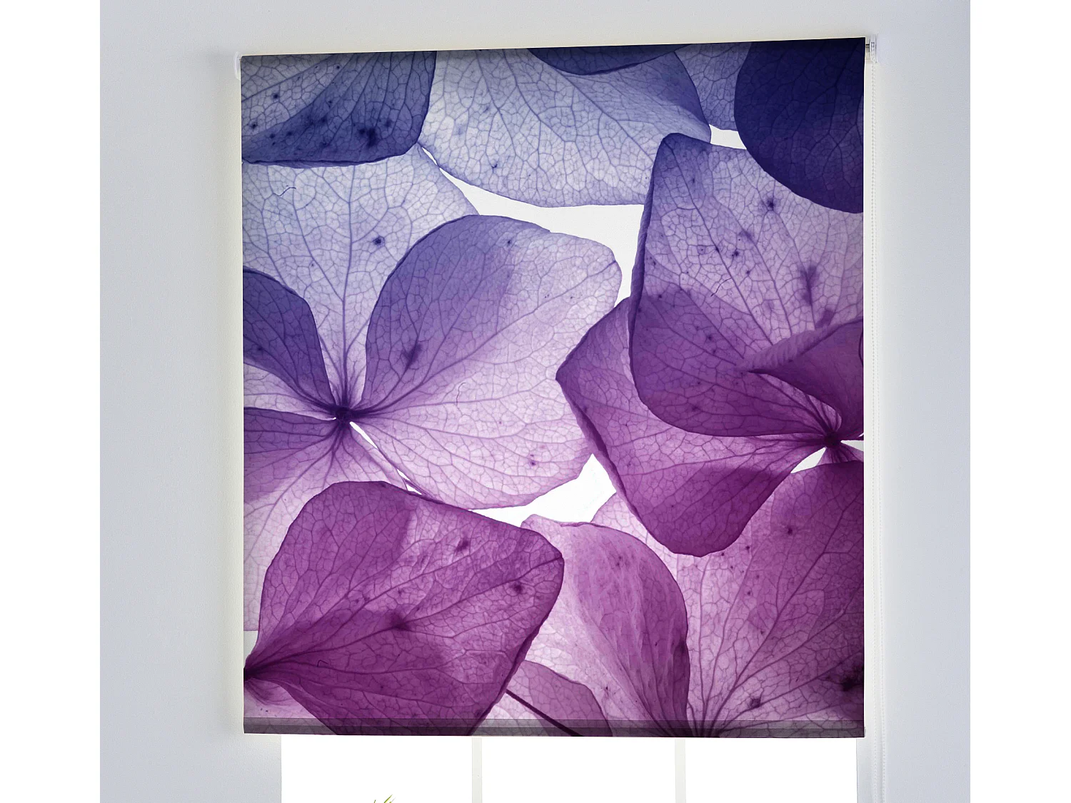 ESTORALIS | Estores Personalizados FLORES y PLANTAS  | 130 x 180 cm (Ancho por Alto) Tamaño de Tela 127 x 175 cm | Modelo F-1526 Color Unico