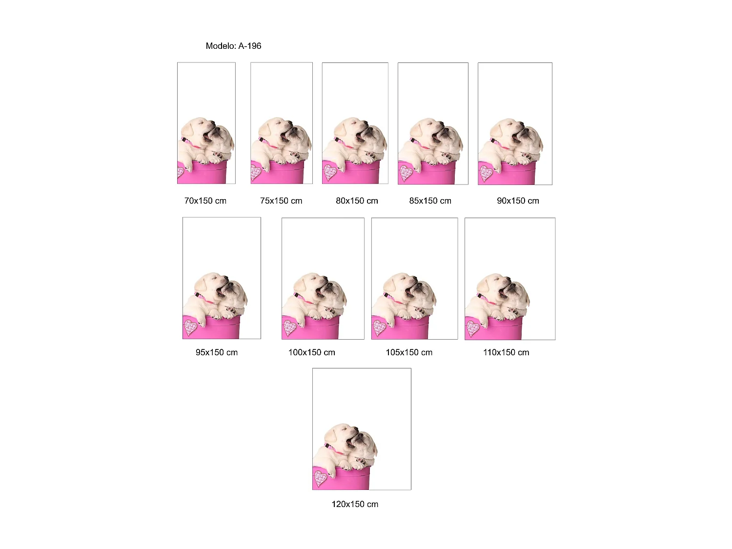 ESTORALIS | Estores Personalizados Easyfix ANIMALES  | 100 x 150 cm (Ancho por Alto) Tamaño de Tela 97 x 150 cm | Modelo A-196 Color Unico