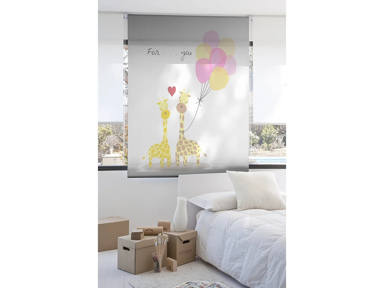 ESTORALIS | Estores Personalizados Easyfix INFANTILES | 70 x 150 cm (Ancho por Alto) Tamaño de Tela 67 x 150 cm | Modelo I-109 Color Unico