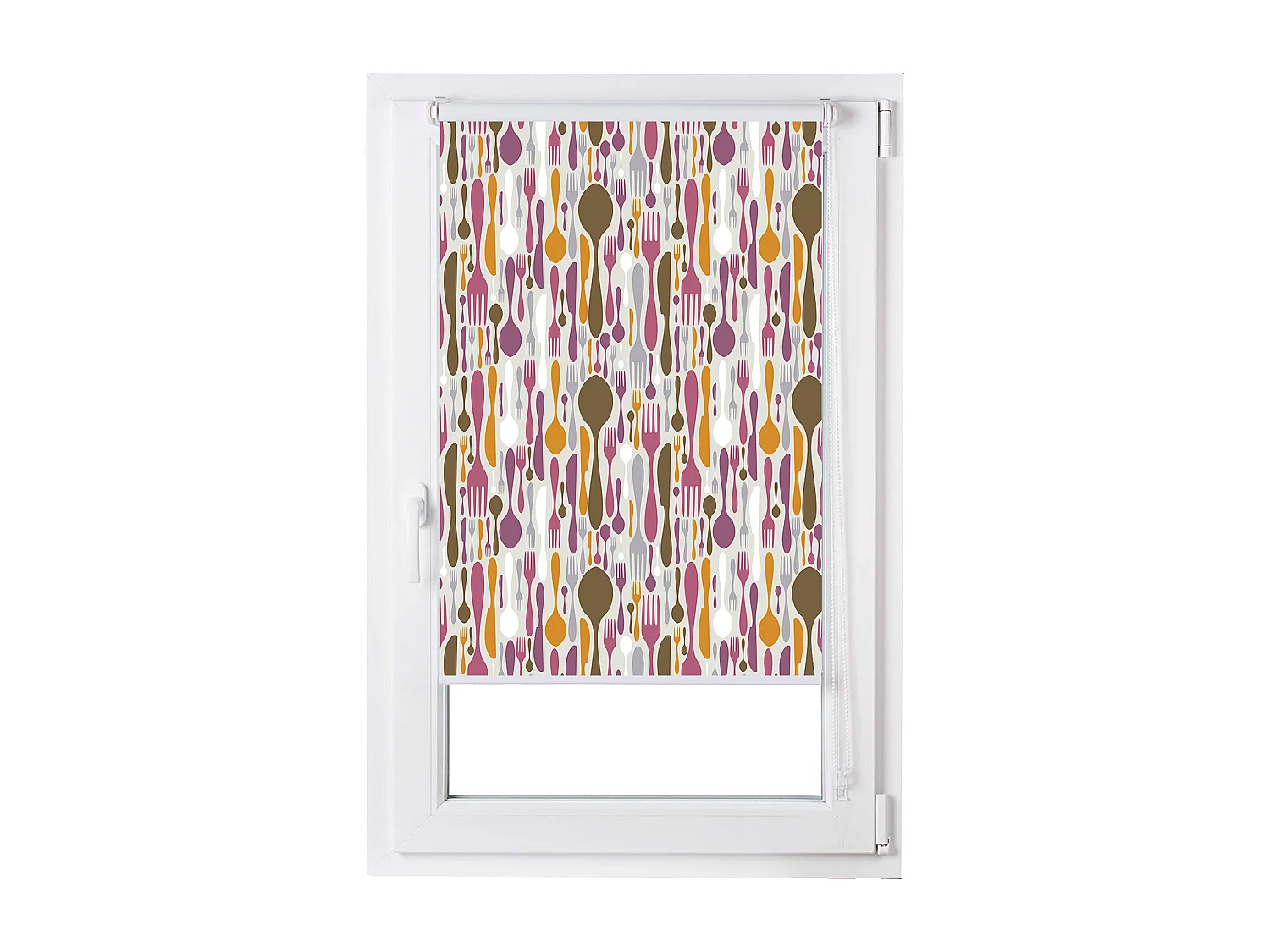 ESTORALIS | Estores Personalizados Easyfix de COCINA | 120 x 150 cm (Ancho por Alto) Tamaño de Tela 117 x 150 cm | Modelo C-840 Color Unico