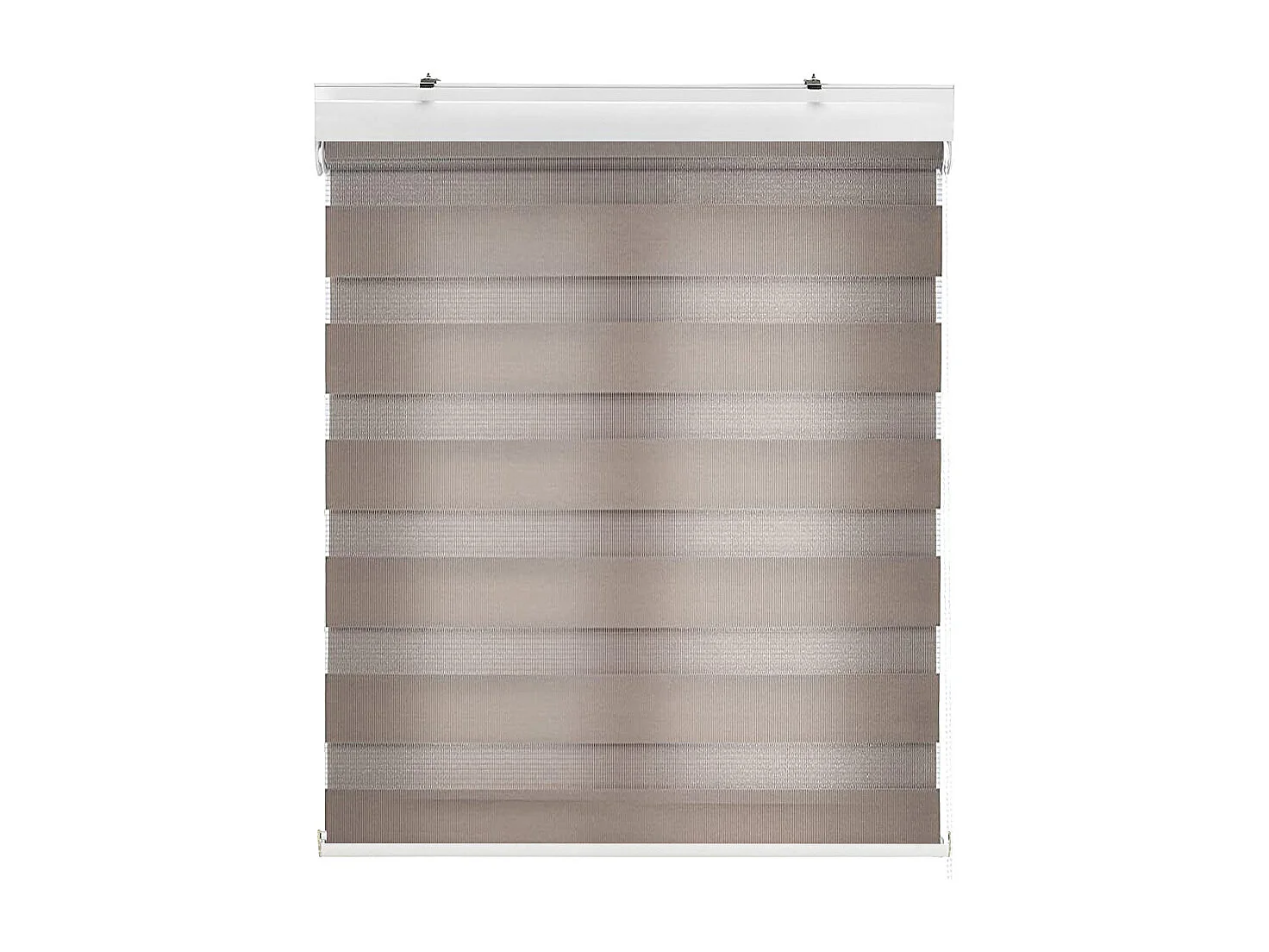 ESTORALIS | Estor Enrollable NOCHE y DIA | 170 x 180 cm (Ancho por Alto) Tamaño de Tela 167 x 175 cm | Modelo SANSA Color Tabaco