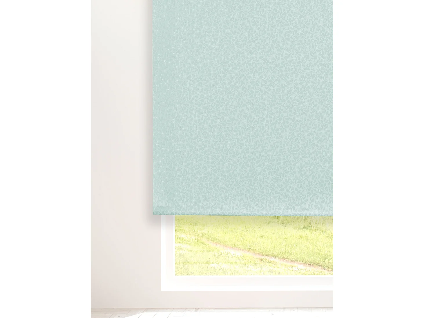 ESTORALIS | Estor Enrollable Translúcido | 90 x 255 cm (Ancho por Alto) Tamaño de Tela 87 x 250 cm | Modelo SANDOR Color Celeste