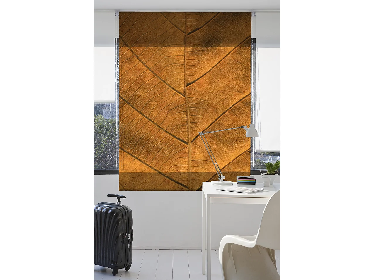 ESTORALIS | Estores Personalizados FLORES y PLANTAS  | 110 x 180 cm (Ancho por Alto) Tamaño de Tela 107 x 175 cm | Modelo F-1555 Color Unico