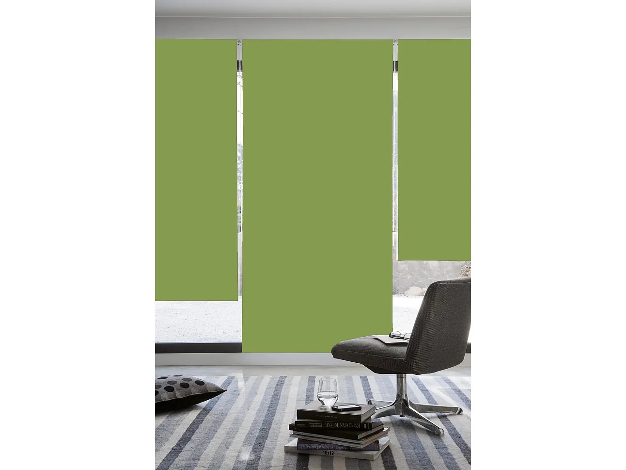 ESTORALIS | Estores Enrollables Opaco | 110 x 235 cm (Ancho por Alto) Tamaño de Tela 107 x 230 cm | Modelo DRACARYS Color Pistacho