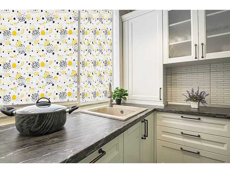 ESTORALIS | Estores Personalizados NOCHE y DIA | 160 x 180 cm (Ancho por Alto) Tamaño de Tela 157 x 175 cm | Modelo C-1233 Color Unico