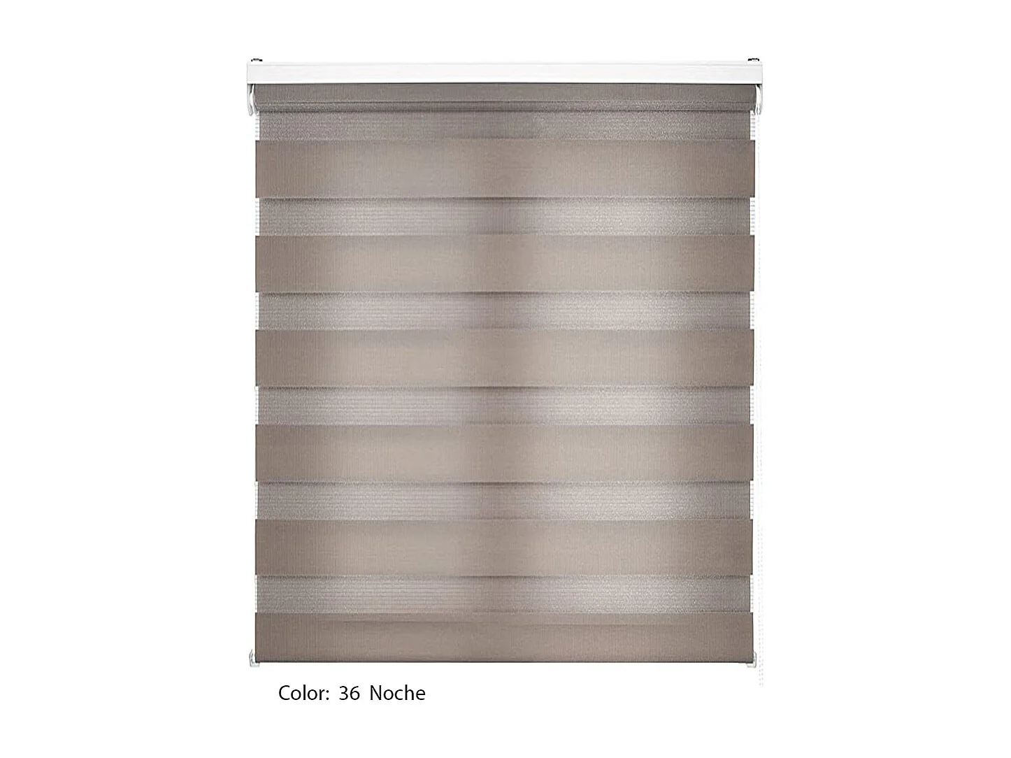 ESTORALIS | Estor Enrollable NOCHE y DIA | 145 x 180 cm (Ancho por Alto) Tamaño de Tela 142 x 175 cm | Modelo SHAE Color Tabaco