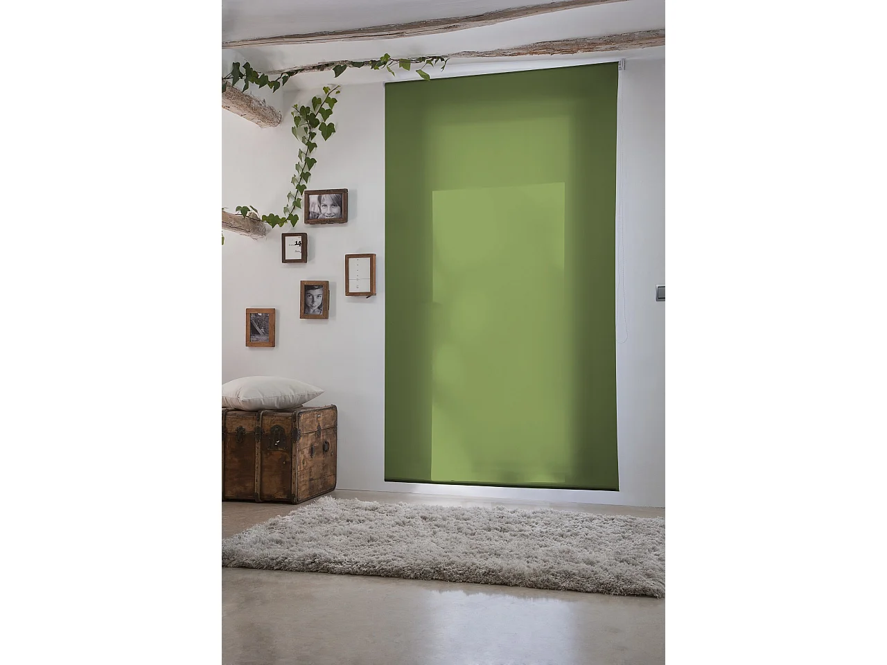 ESTORALIS | Estores Enrollables Lisos Translucidos | 100 x 235 cm (Ancho por Alto) Tamaño de Tela 97 x 230 cm | Modelo GOVE Color Pistacho