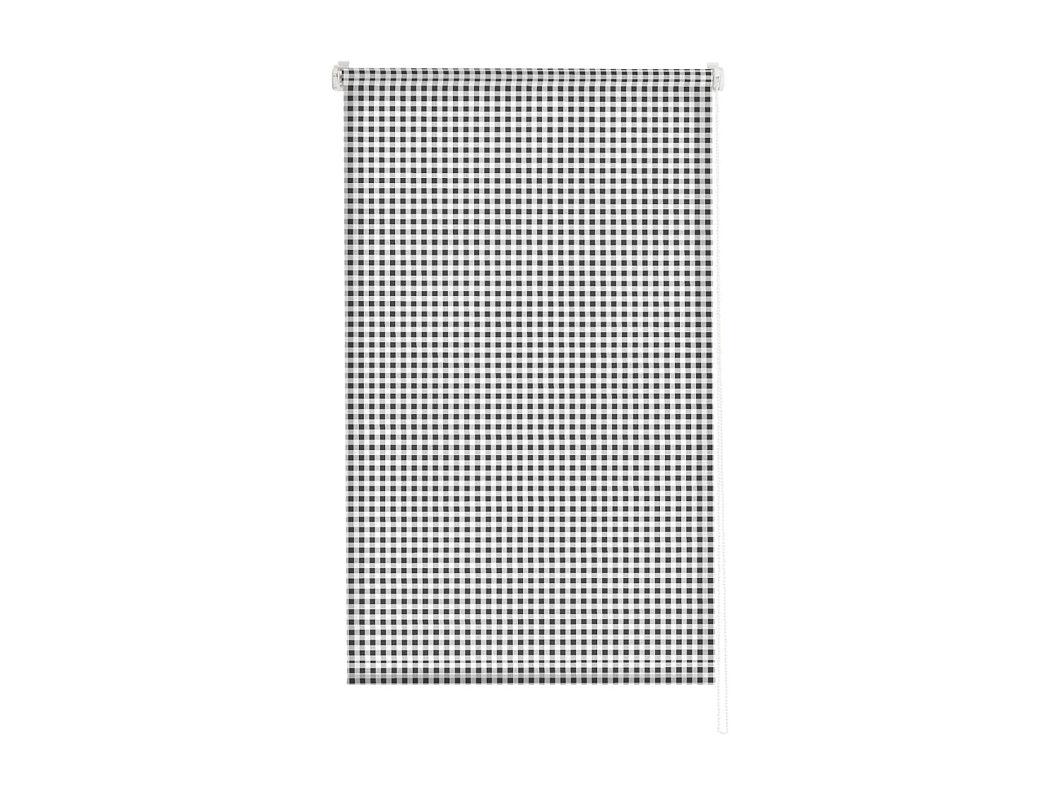 ESTORALIS | Estores Personalizados de COCINA | 100 x 180 cm (Ancho por Alto) Tamaño de Tela 97 x 175 cm | Modelo Vichy-2 Color Antracita