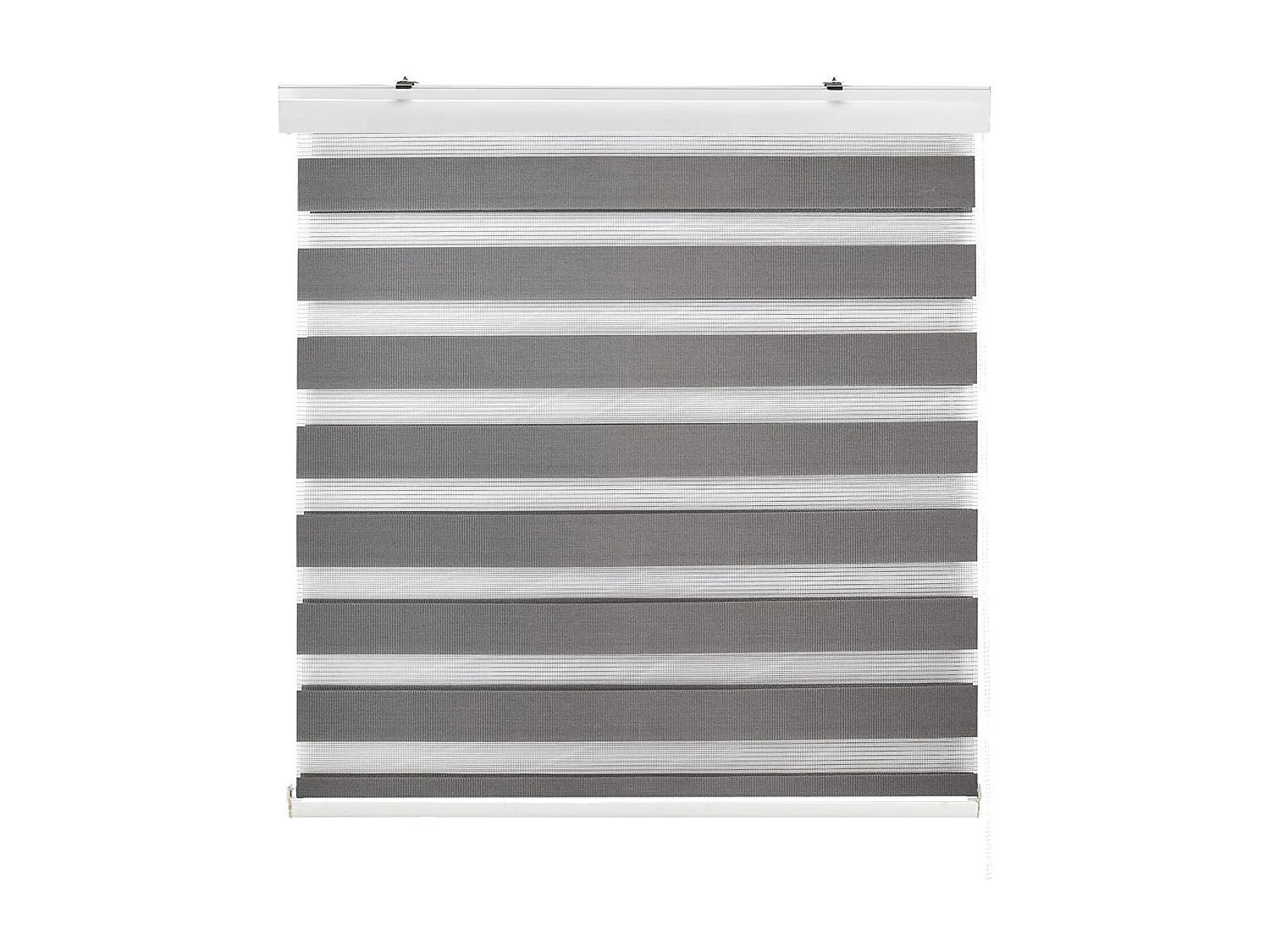 ESTORALIS | Estor Enrollable NOCHE y DIA | 125 x 255 cm (Ancho por Alto) Tamaño de Tela 122 x 250 cm | Modelo SANSA Color Antracita