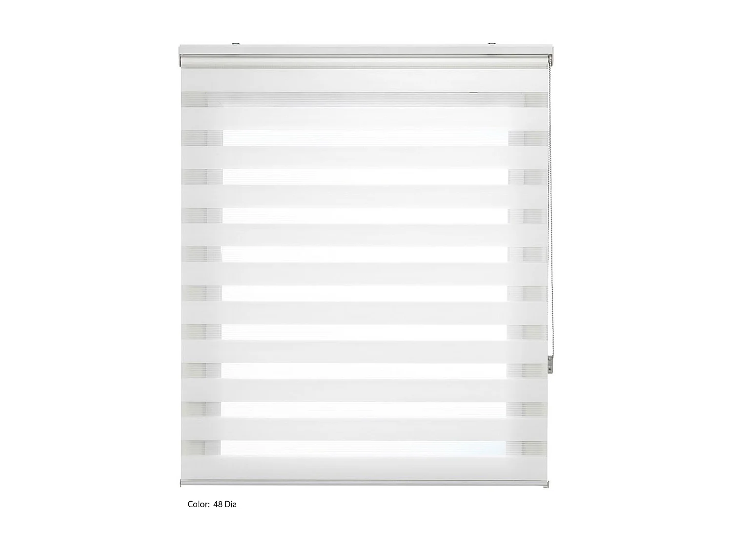 ESTORALIS | Estor Enrollable NOCHE y DIA | 170 x 255 cm (Ancho por Alto) Tamaño de Tela 167 x 250 cm | Modelo SHAE Color Blanco Roto