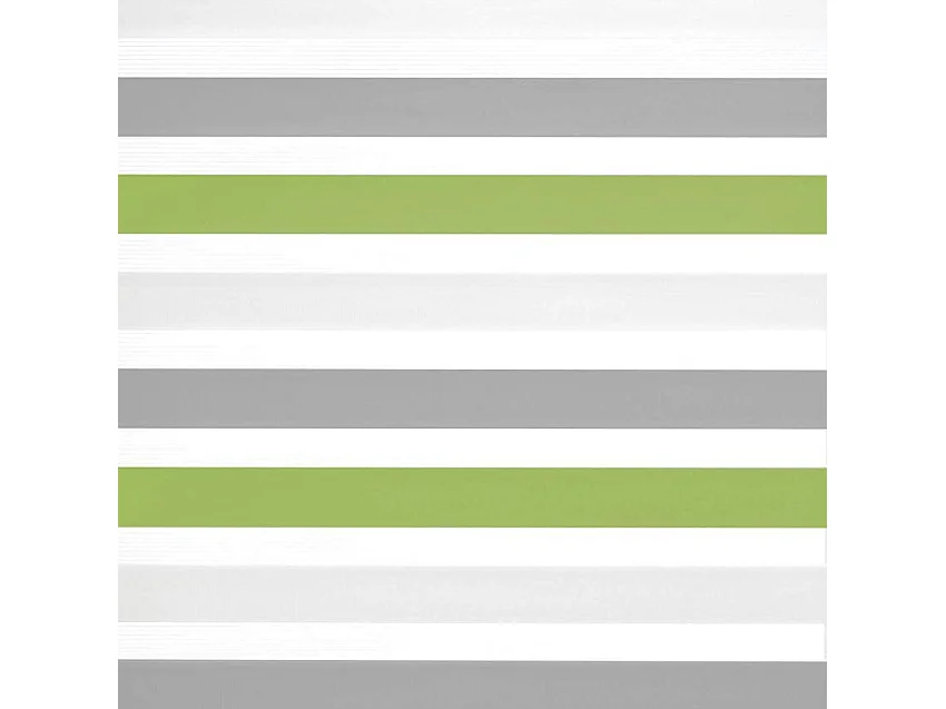 ESTORALIS | Estor Enrollable NOCHE y DIA | 125 x 180 cm (Ancho por Alto) Tamaño de Tela 122 x 175 cm | Modelo LORAS Color Gris/Verde