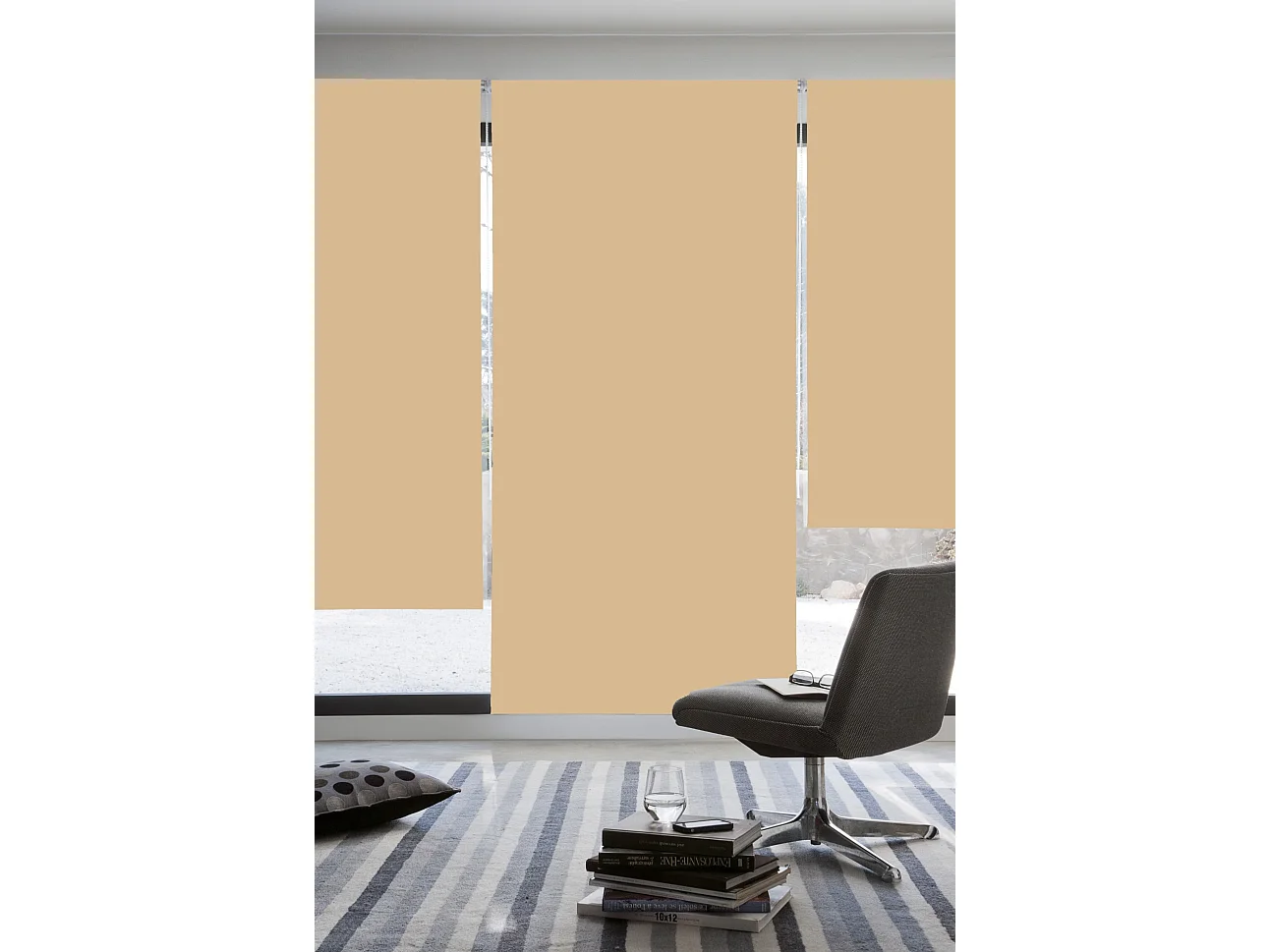 ESTORALIS | Estores Enrollables Opaco | 150 x 235 cm (Ancho por Alto) Tamaño de Tela 147 x 230 cm | Modelo DRACARYS Color Turron