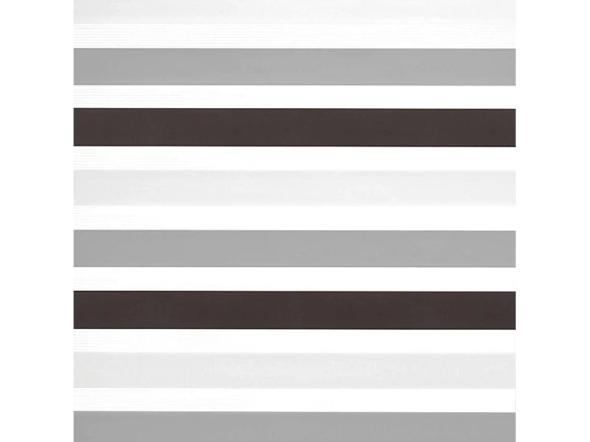 ESTORALIS | Estor Enrollable NOCHE y DIA | 145 x 180 cm (Ancho por Alto) Tamaño de Tela 142 x 175 cm | Modelo LORAS Color Marron/Gris