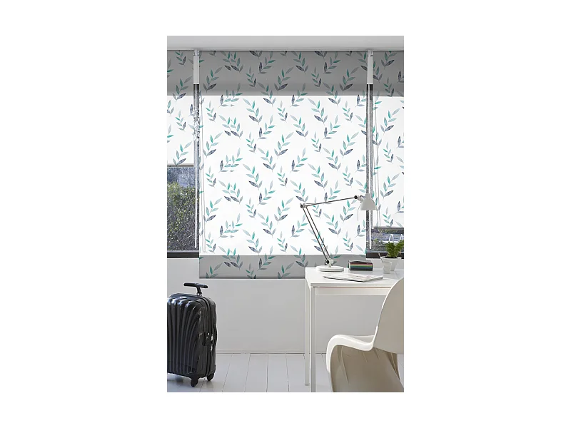 ESTORALIS | Estores Personalizados FLORES y PLANTAS  | 150 x 180 cm (Ancho por Alto) Tamaño de Tela 147 x 175 cm | Modelo F-1558 Color Unico