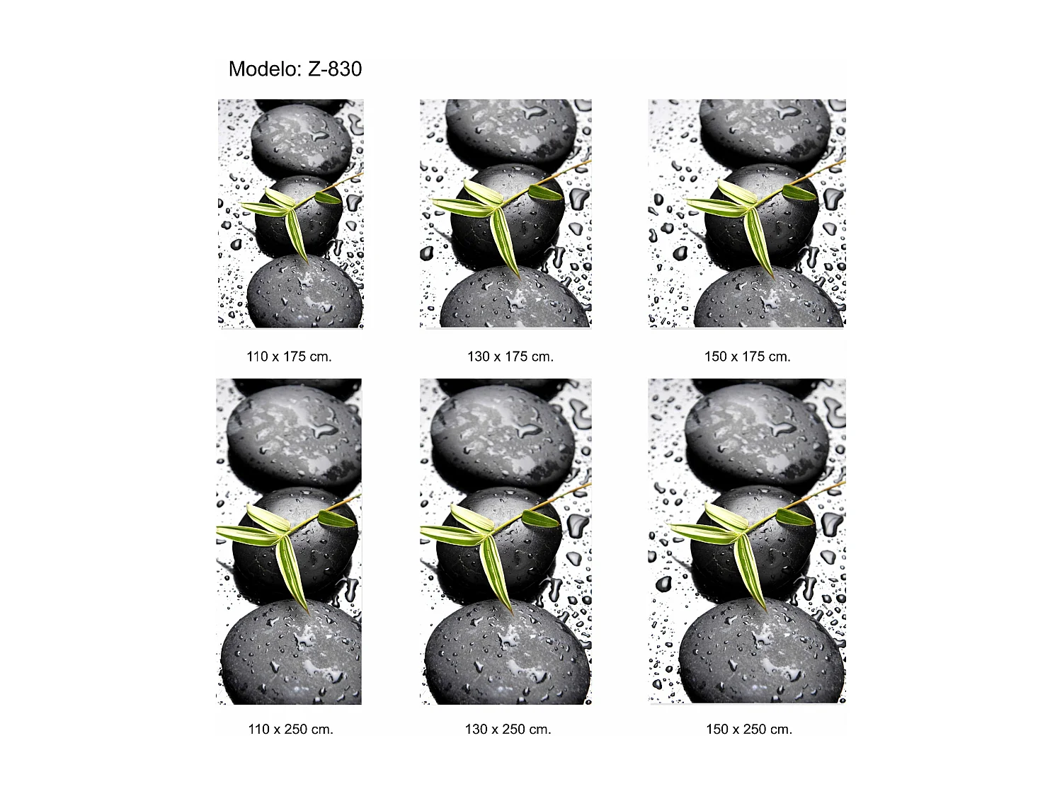 ESTORALIS | Estores Personalizados ZEN  | 130 x 180 cm (Ancho por Alto) Tamaño de Tela 127 x 175 cm | Modelo Z-830 Color Unico