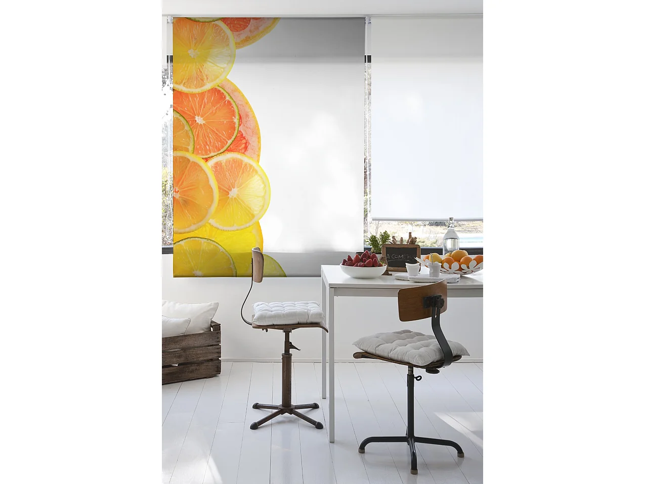 ESTORALIS | Estores Personalizados Easyfix de COCINA | 90 x 150 cm (Ancho por Alto) Tamaño de Tela 87 x 150 cm | Modelo C-1130 Color Unico