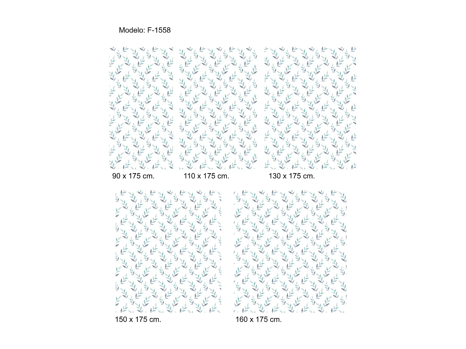 ESTORALIS | Estores Personalizados FLORES y PLANTAS  | 130 x 180 cm (Ancho por Alto) Tamaño de Tela 127 x 175 cm | Modelo F-1558 Color Unico