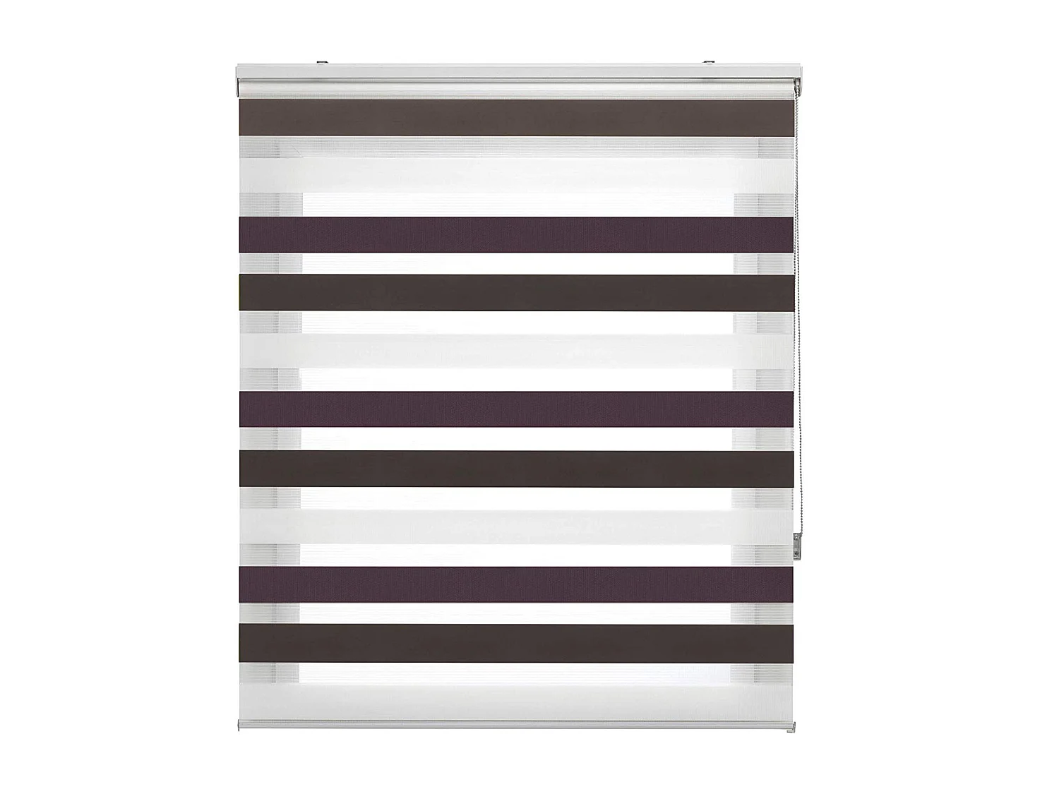 ESTORALIS | Estor Enrollable NOCHE y DIA | 170 x 255 cm (Ancho por Alto) Tamaño de Tela 167 x 250 cm | Modelo LORAS Color Marron/Violeta