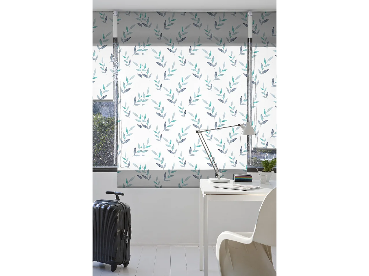 ESTORALIS | Estores Personalizados FLORES y PLANTAS  | 160 x 180 cm (Ancho por Alto) Tamaño de Tela 157 x 175 cm | Modelo F-1558 Color Unico