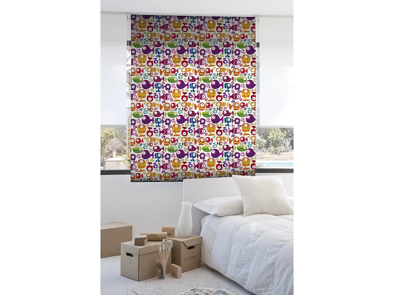 ESTORALIS | Estores Personalizados INFANTILES | 150 x 255 cm (Ancho por Alto) Tamaño de Tela 147 x 250 cm | Modelo I-3205 Color Unico