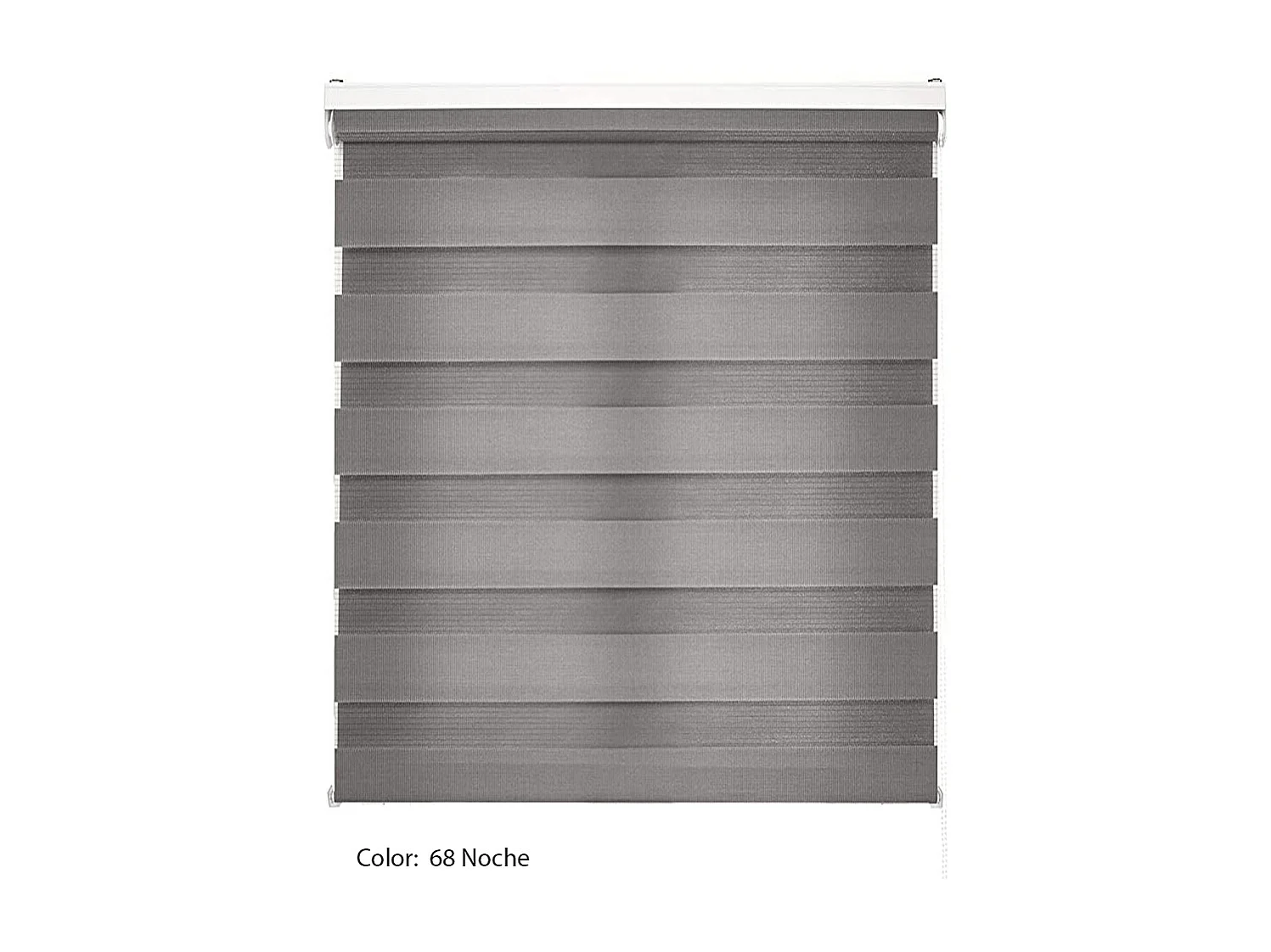 ESTORALIS | Estor Enrollable NOCHE y DIA | 105 x 180 cm (Ancho por Alto) Tamaño de Tela 102 x 175 cm | Modelo SHAE Color Antracita