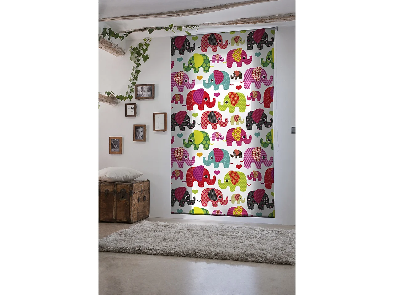 ESTORALIS | Estores Personalizados INFANTILES | 110 x 180 cm (Ancho por Alto) Tamaño de Tela 107 x 175 cm | Modelo I-862 Color Unico