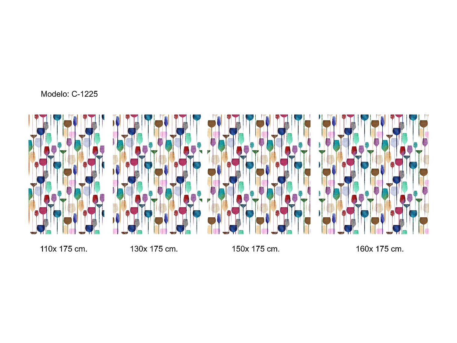 ESTORALIS | Estores Personalizados NOCHE y DIA | 150 x 180 cm (Ancho por Alto) Tamaño de Tela 147 x 175 cm | Modelo C-1225 Color Unico