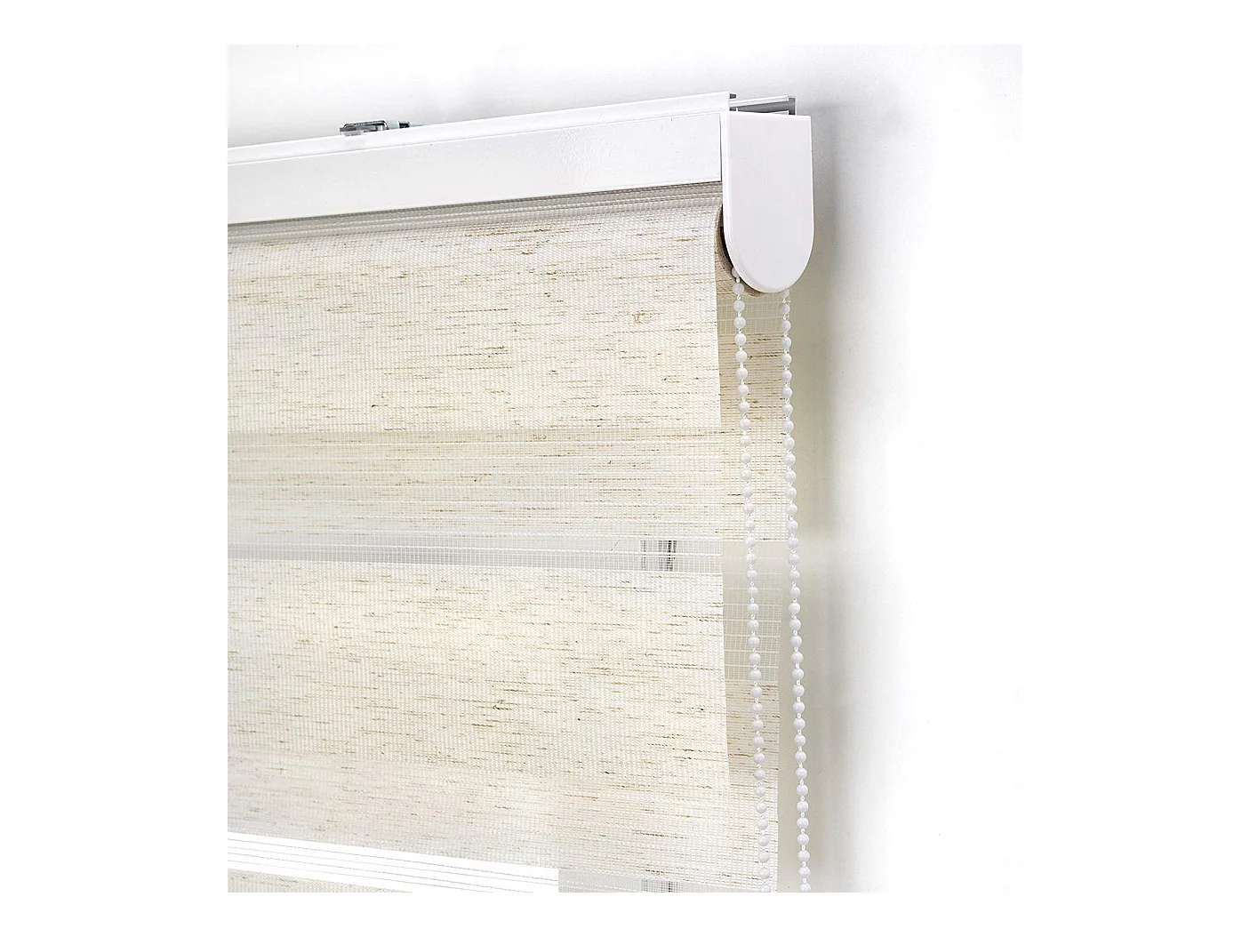 ESTORALIS | Estor Enrollable NOCHE y DIA | 105 x 180 cm (Ancho por Alto) Tamaño de Tela 102 x 175 cm | Modelo SHAE Color Lino