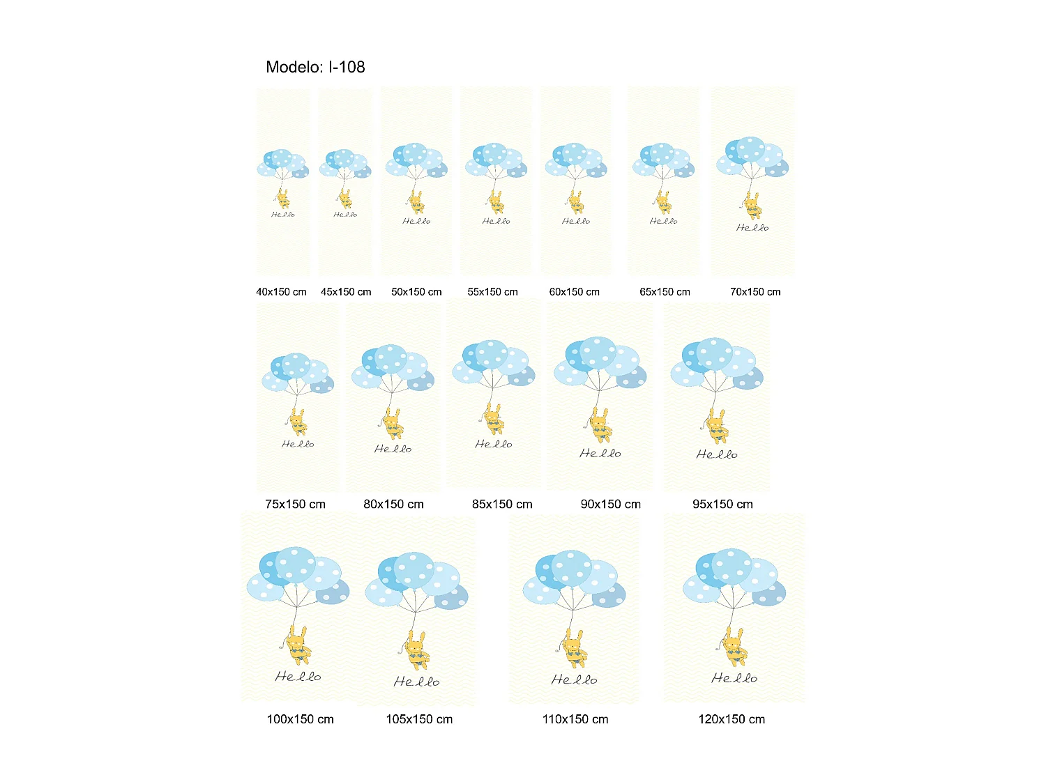 ESTORALIS | Estores Personalizados Easyfix INFANTILES | 60 x 150 cm (Ancho por Alto) Tamaño de Tela 57 x 150 cm | Modelo I-108 Color Unico