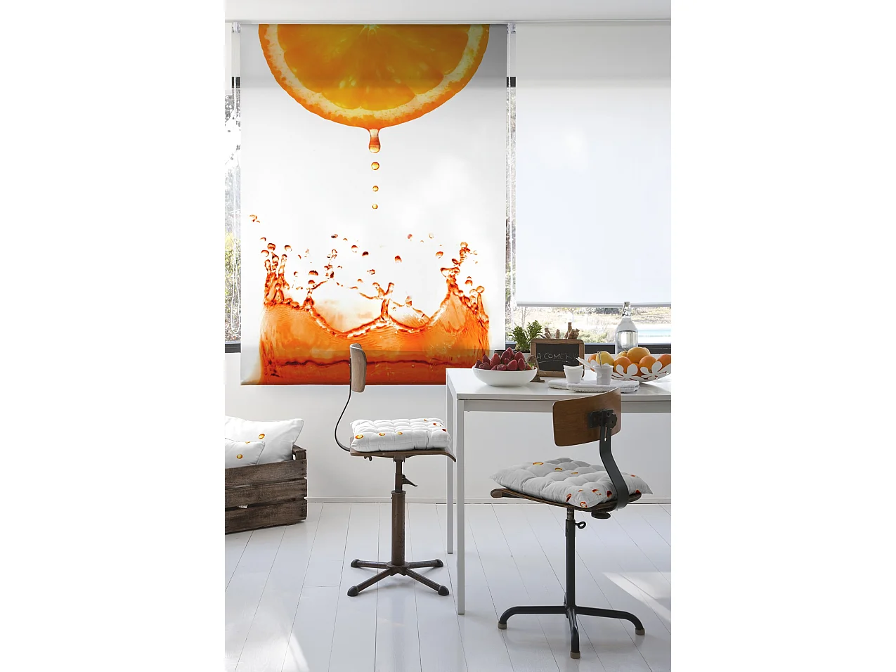 ESTORALIS | Estores Personalizados Easyfix de COCINA | 65 x 150 cm (Ancho por Alto) Tamaño de Tela 62 x 150 cm | Modelo C-3043 Color Unico